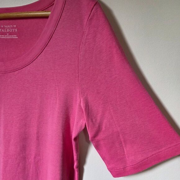 NEW W/O TAGS TALBOTS THE TALBOTS TEE PINK SCOOP NECK TEE SIZE M - Picture 8 of 15